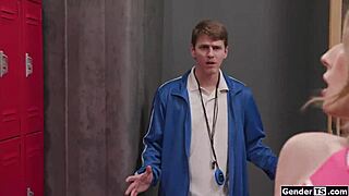 Bareback Cheerleader Shemale Jade Venus Craves Intense Cock Sucking