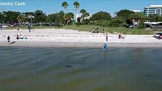 Short Puerto Rican midget Latina stripper endures BIG BLACK COCK workout ripped clothes in Florida