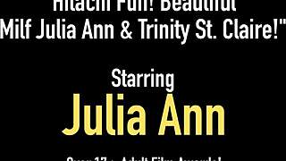wanna see julia ann and claire hitachi vibe those big tits?