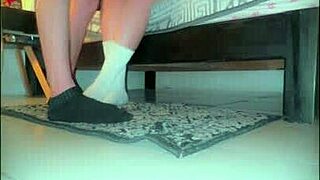 Petite college blonde sneaks neighbor in for secret pussy pounding?