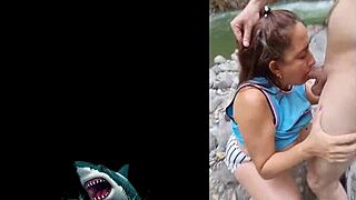 Venezuelan Woman Enjoys Raw Outdoor Sex by the River with Big Natural Tits