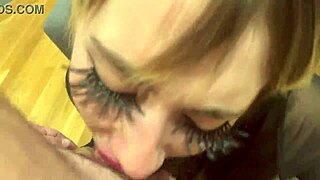 blonde's face drowned in spit before sloppy cum chug 😩💦