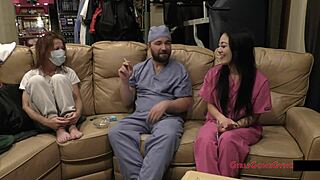 Blaire Celeste Examines Her Pierced Hooters