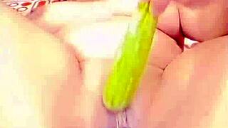 Deep Vegetable Anal Thrusts with Loud Arab Moans