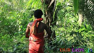 Lucky Hunter Fucks Horny Bush Girl Deep in African Wild