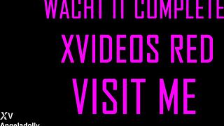 horny spanish stewardess dildo fucks pre-flight