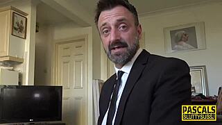 Skinny submissive scottish blonde dominated with rough deepthroat anal