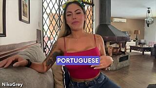 busty brazilian milf deepthroats sloppy in casting pov