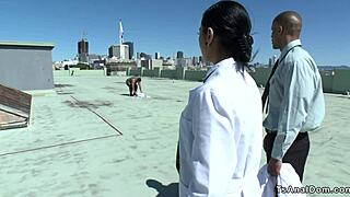 shemale nurse bends black doctor for deep anal pounding