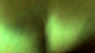 Big Black Cock Pounds Ebony Wife's Pussy in Homemade Creampie!