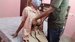 desi indian college teen's first time missionary and doggy with big boobs exposed