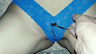 hot stepsis seduces me in sexy sky blue lingerie pov