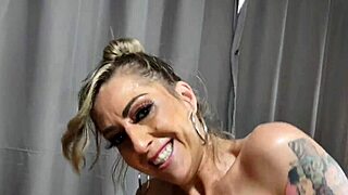 Brazilian milf housewife gives assfuck on erotic chair
