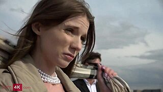 skinny babe's mmf threesome driver servant pounding tease