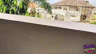 Intense Outdoor Early Morning Titty Fuck Squirting Explosion