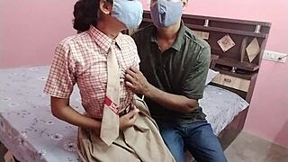 desi indian college teen's first time missionary and doggy with big boobs exposed