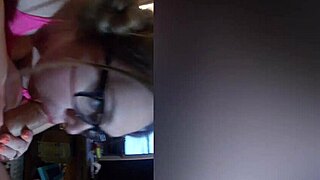 Roxy Faith swallows Ian's huge 8-inch cock takes facial