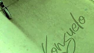 Sexy Latina's Yellow Leggings Reveal Curvy Ass and Tanguita Tease