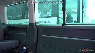 hey blond secretary with perfect tits wanna fuck this stranger in taxi?