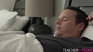 hot teacher eva longs seduces masturbating student deepthroat fuck