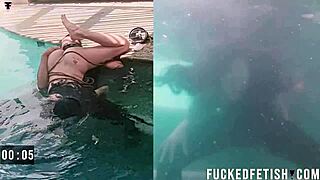 😍 helen star submits with hubby to oral vibrator blindfold poolside latina skinny toys