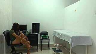 😩 blind lame patient hears horny nurse's loud moans and toy pussy play in hospital! 🔥