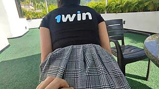 hot afternoon hotel fuck with cute petite girlfriend missionary style 😈🔥