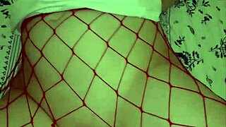 soft petite redhead's tight pussy devours monster dildo up close in bedroom