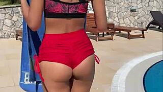 risky outdoor blowjob after yoga with perfect teen pov