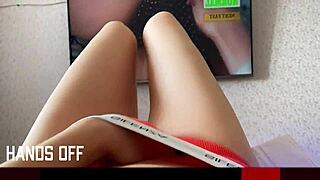 babe fights massive orgasm in no-cum challenge 😈💦🔥