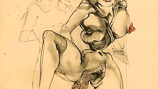 i cherish this steamy vintage erotic drawing forever