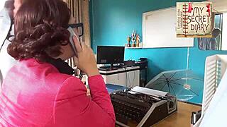 My boss dominated me fucking pussy mouth blowjob office compilation ugh