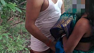 desi santhali bhabhi gets outdoor pounding fun