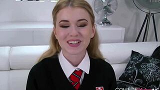 misha cross strips lingerie rides boyfriend's cock cowgirl licking pussy orgasm in heels stockings