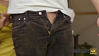 mature czech cougar milf seduces with shaved pussy handjob