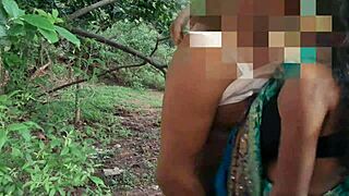 desi santhali bhabhi gets outdoor pounding fun