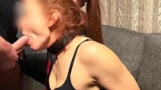 hey check her leashed in leggings garage clip