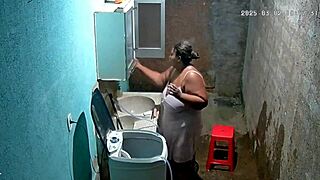 spy on busty neighbor masturbating outdoors hungrily?