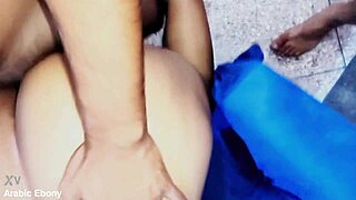 Arab Wife Fucked Doggystyle by Big Black Cock Passionately!
