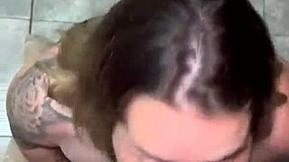 Blonde Girlfriend Deepthroats Cock Sloppy Cumshot Straight in Nose All Day
