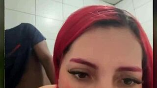 Putinha Gives Ass In Public Bathroom Video Call