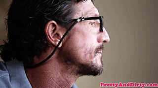 fantasy teen model deepthroats massive cock in erotic scandal close-up