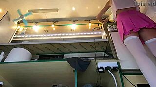 Super hot 18yo babe strips panty-free for cash sex