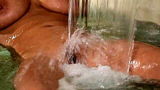 horny anissa kate takes brutal dp pounding at spa cumshot