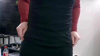 mature beauty slips into sexy lingerie solo tease