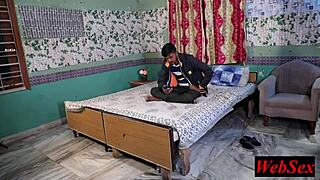 hotel manager shares his sexy desi wife with guest 😈 homemade fun!