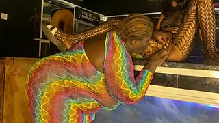 mistress punishes stubborn bar girl huge tits toys