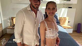 Tiny innocent blonde fucked rough one hour nonstop! 😩💦