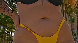 Married Woman Sucks Cock in Public Chemical Toilet After Panty Tease