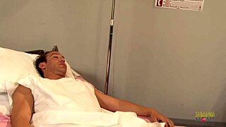 i luv suckin this huge cock with my big boobs as blonde nurse in hospital